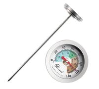 Ground Temperature Thermometer - 7 Inch Soil Gauge Tool, Easy Read Planting Meter | Compost Seeding Garden Use Areas Outdoor Measurement System, Durable Metal Probe Construction, Accurate Reading