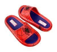 Ground Up Spider-Man Webbed Logo Cloud Comfort - Sandalias de espuma para hombre, Rojo, 9-10