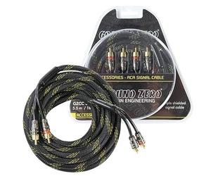 Ground Zero - GZCC 5.5X-TP - Cable RCA de 5,5 m con conectores metálicos