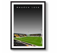 GroundDesigns NOTTS County FC - Póster de estadio de Meadow Lane sin marco, tamaño A3