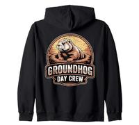 Groundhog Day Crew Predicción del Tiempo Animal Sudadera con Capucha