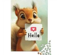 Groundhog Puzzle De 1000 Trozos Ardilla Dice Hola Papel Grueso Apasionados De Los Noche De Juegos En Familia Ocio En Casa Actividad Vinculación 38x26cm/1000pcs