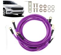 Grounding Kit, Car Grounding Cable Wire Kit, High Performance Power Enhancement, Anti-Interference Electrical Wiring, Easy Installation Ground Truck Modification Upgrade