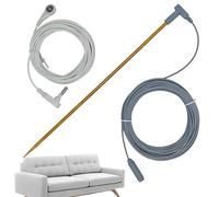 Grounding Rod Kit - 40Ft Female Cable, Earth Connection Tool Supporting Installation Spike Setup, Conductive Wiring Lead Enhancing Electrical Safety Accessory Usage Connection Verification Tester