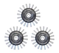Grout Cleaning Brush Wheels for Any Grout Groovy! Electric Machines | Standard Replacement Brush/Scrubber for Quick and Easy Grout Cleaning | Bathroom, Tile, & Kitchen Floor Grout Cleaner (3 Pack)