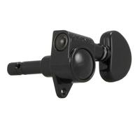 Grover 106BC Original Locking Rotomatics with Round Button - Single Guitar Machine Head 1 Piece, Bass Side (Left) - Black Chrome