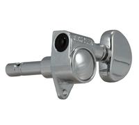 Grover 106C Original Locking Rotomatics with Round Button - Single Guitar Machine Head 1 Piece, Bass Side (Left) - Chrome