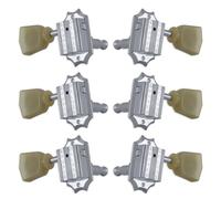 Grover 135C Vintage Guitar Machines - Guitar Machine Heads, 3 + 3 - Chrome