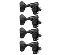 Grover 145BCL4 Titan Electric Bass Machines - Bass Machine Heads, 4 en línea, mano izquierda, lado treble (Right) - Black Chrome