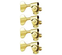 Grover 145GL4 Titan Electric Bass Machines - Cabezales de bajo (4 en línea, mano izquierda, lado derecho), color dorado