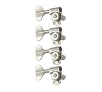 Grover 145NL4 Titan Electric Bass Machines - Cabezales de bajo (4 en línea, mano izquierda, lado derecho), níquel