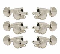Grover 205-18N Rotomatics Mid-Size with Round Button - Guitar Machine Heads, 3 + 3 - Níquel