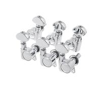Grover 406C Rotomatic Mini Clavijas para instrumento de cuerda con autobloqueo, color cromado, 3 para cada lado