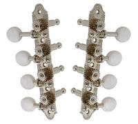 Grover 409FVN - Mandolina profesional vintage "F" Style Machine Heads with Pearloid Button - Estándar, 4 + 4 - níquel