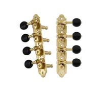 Grover 409GB Professional Mandolin Standard "A" Style Machine Heads with Black Button - Standard 4 + 4 - Gold