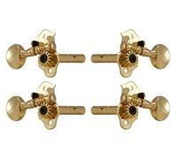 Grover 708G Sta-Tite Dulcimer Pegs con botón de metal, 4 unidades, color dorado