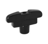 Grover GP109BC - Botones de tamaño estándar de 3 pasos, 6 unidades, color negro cromado