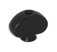 Grover GP205BC Mini and Mid-Size Kidney Buttons, 6 pcs. - Black Chrome