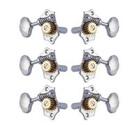 Grover H97-18C Original Sta-Tite Machine Head with 18:1 Gear Ratio, Horizontal - Guitar Machine Heads, 3 + 3 - Chrome