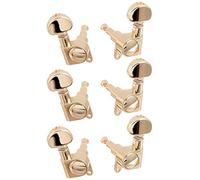 Grover Mini Rotomatic 3 Aside cabezas de máquina con tornillos de montaje, arandelas y virolas doradas