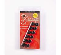 Grover Mini Rotomatics guitarra clavijas, 6-in-line, Negro níquel, 205bn6