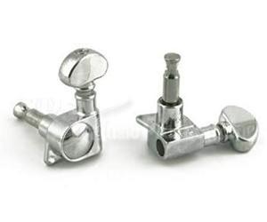 Grover sintonizadores de guitarra Rotomatics mano izquierda de tamaño medio, 6-in-line, cromo, 305 CL6