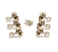 Grover STA-TITE - Afinadores de guitarra (3 x 3, montaje horizontal, níquel serie 98)