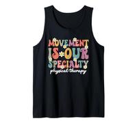 Grovvy PT PTA El Movimiento de Fisioterapia es Nuestra especialidad Camiseta sin Mangas