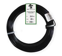 Grow A Bonsai Tree Anodizado de aluminio de 2,0 mm de Formación Bonsai alambre 250G gran rollo (95 pies) - (2,0 mm) 2.0mm Negro