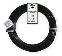 Grow A Bonsai Tree Anodizado de aluminio de 2,5 mm de Formación Bonsai alambre 250G gran rollo (60 pies) - (2,5 mm) 2.5mm Negro