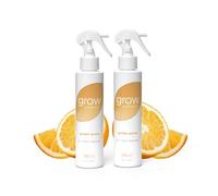 Grow Fragrance Ambientador en aerosol 100 % a base de plantas, refresca telas y habitaciones, aroma Golden Grove, cítricos, frutas, notas verdes acuosas, fabricado con aceites esenciales naturales,