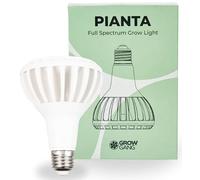 Grow Gang Luces de cultivo para plantas de interior: bulbo de cultivo de plantas LED de espectro completo, E27, PPF promedio μmol/s 33.1.