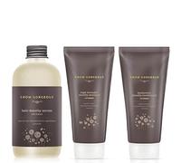 Grow Gorgeous Densidad del cabello Serum Intenso 60ml, Densidad Champú Intenso 190ml y Densidad Hialurónica Acondicionador 190ml