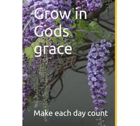 Grow in Gods grace: Purple floral Note book
