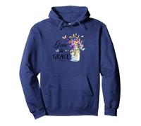 Grow In Grace 2 Pedro 3:18 Inspiración Floral Sudadera con Capucha