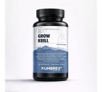 GROW KRILL - Omega 3 de Krill Antártico SUPERBA krill® con Fosfolípidos, Colina y Astaxantina Natural - Complemento Alimenticio para Deportistas y Personas Activas (60 capsulas)