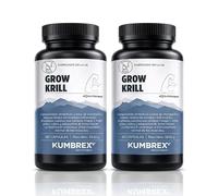 GROW KRILL - Omega 3 de Krill Antártico SUPERBA krill® con Fosfolípidos, Colina y Astaxantina Natural - Complemento Alimenticio para Deportistas y Personas Activas (2 x 60 capsulas)