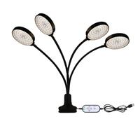 Grow Light, Lámpara LED Phyto de espectro completo de 15 W de un solo cabezal, luz for cultivo de frutas y verduras, luz for cultivo de plantas de interior Sunshine,para plantas de interior(4 pcs Sun