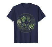 Grow Through It Herbal Wellness Medicine Cottagecore Gráfico Camiseta