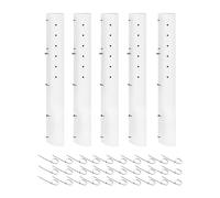 Grow Tubes for Trees | 5-Piece Vented Seedling Shelter | Releasable Zip Ties Tree Trunk Protector | Durable Plant Protection Tube | Adjustable Tree Guard for garden orchard nursery greenhouse farm lan
