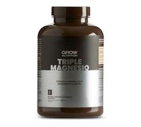 Grow Wellness - Triple Magnesio Bisglicinato, Malato y Citrato con Tecnología Albion Minerals TRAACS, Vitamina B6, envase de 180 Cápsulas