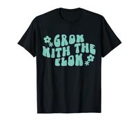 Grow With the Flow Positivity Mental Health Y2K estética Camiseta