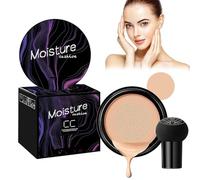 Grower Bb Cream,Cc Creme,Líquida Fundación,Air Cushion Bb Cream,Mushroom Head Air Cushion,Líquida Fundación,Ligero Corrector Larga Duración Hidratante Control Grasa Duradero Ligero（Natural）