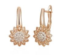 Growflower Natural Sunflower de EarringStud Women para una Coincidencia fácil de Coincidencia