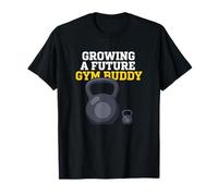 Growing A Future Gym Buddy Prenatal Halterofilia Camiseta