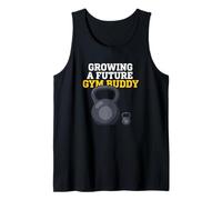 Growing A Future Gym Buddy Prenatal Halterofilia Camiseta sin Mangas
