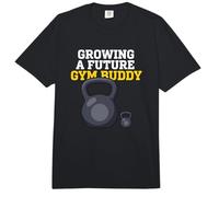 Growing A Future Gym Buddy Prenatal Halterofilia Comfort Colors Adult Heavyweight T-Shirt