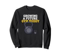 Growing A Future Gym Buddy Prenatal Halterofilia Sudadera