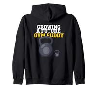 Growing A Future Gym Buddy Prenatal Halterofilia Sudadera con Capucha