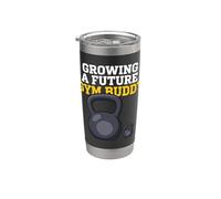 Growing A Future Gym Buddy Prenatal Halterofilia Vaso térmico de acero inoxidable de doble pared